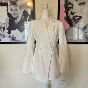 Endless Rose Cream Blazer Jumpsuit